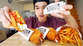 Taco Bell Naked Chicken Tacos & Mexican Fries  MUKBANG