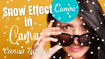 How to Add Animated Snow Effect in Canva