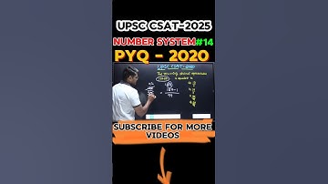 UPSC CSAT 2025 number system pyq 2020 #upsc #csat #prelims #pyqs #numbersystem #decimals #upsc2025