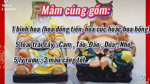 Mâm cúng mùng 10 ngày thần tài