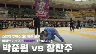 스트릿주짓수 30 양산 오픈 / 어덜트 남성 퍼플벨트 -82.3kg / 박준원 vs 장찬주 / 결승