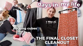 Packing ALL My Clothes That's Coming With Me for BUS LIFE! / moving into a skoolie