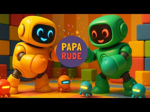 🤖 Маленькие и Большие Роботы | 🎶 Весёлая и Обучающая Песенка для Детей | Paparude