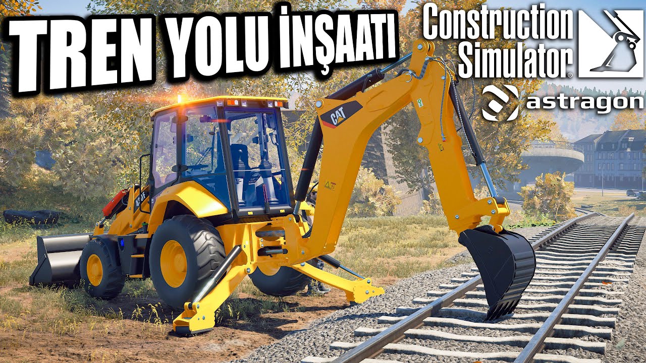 TREN YOLU İNŞAATI // ÇUKURDAN ARAÇ ÇIKARDIK | CONSTRUCTION SIMULATOR 2022 !!