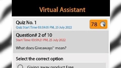 Course Virtual Assistant Quiz No 1 solution 2022 || DigiSkill.Pk