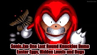 Sonic.Exe One Last Round Knuckles Demo - Easter Eggs, Hidden Levels and Bugs screenshot 5
