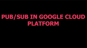PUB/SUB in Google Cloud Platform (GCP)