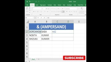 How to Join Text with Ampersand (&) in MS Excel | Excel Shorts | #Excelhurdles #shorts