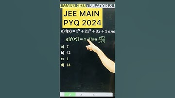 #JEE MAIN PYQ 2024 #jee 2024 #relationandfunctions #jee 2025