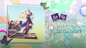 CANDY STYLE 3D IDEAS TRANSITION | FREE PROJECT FILE | AFTER EFFECTS