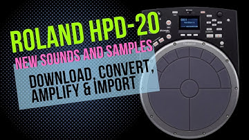 How to: Download, Convert, Amplify and Import Samples for HPD-20 Handsonic.