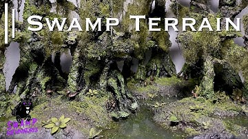 How to Make Swamp Terrain for your Miniatures - Diorama Tutorial