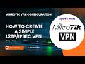 How to Create a Simple VPN Server with Mikrotik Step by Step | IPSec/L2TP VPN | Mikrotik VPN