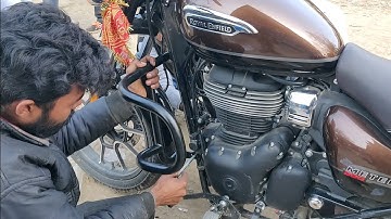 METEOR 350 Leg guard Installation | How to Install LegGuard In Meteor 350 | Finally got my legGuard