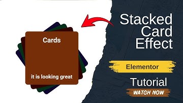 Stacked Card Scrolling Effect in Elementor | WordPress Creative Text Box Animation Tutorial
