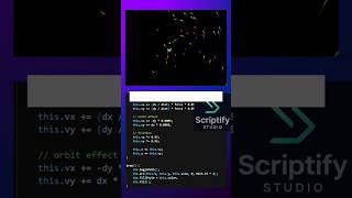 Your Mouse Controls a Magnetic Field 🧲⚡ | Insane Particle Simulation #Shorts  #coding #htmlcssjs