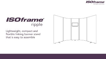 ISOframe Ripple Linking-Banner Exhibition Stand