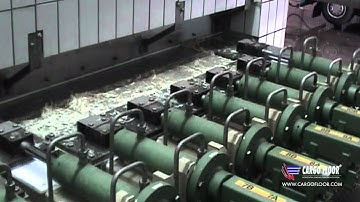 Cargo Floor Loading and Unloading System Stationary - Chicken feathers
