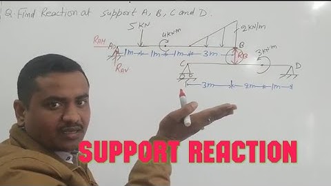 Support Reaction Numerical 04|| Force System 37|| Engineering Mechanics|| Sumit Dwivedi ||