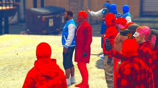 GTA 5 - BEHIND THE SCENE CRIPS VS BLOODS livestream