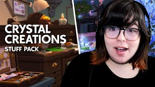 JEWELRY MAKING & CHARGING CRYSTALS 💍🌕 // The Sims 4 Crystal Creations Stuff Pack Trailer Reaction