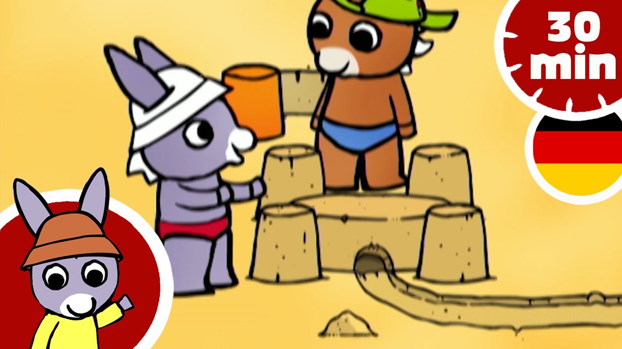 🏖️ Trotro am Strand macht eine Sandburg! 🏖️ | Cartoon für Baby