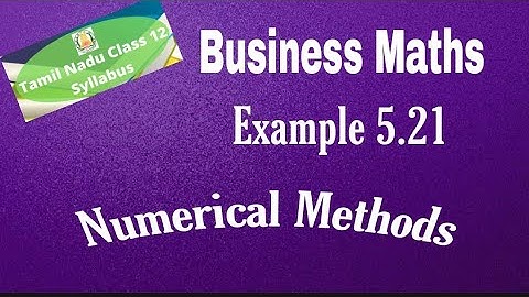 12th Business Maths Example 5.21