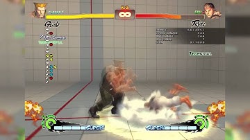 Guile Cool Combos Including Midscreen FADC