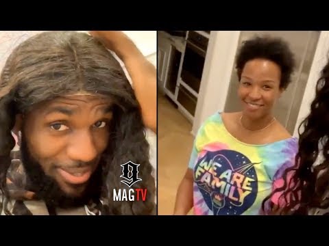 Lebron-James-Wife-Savannah-Lets-Him-Wear-Her-Lace-Front-Wig!-😂