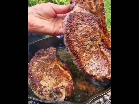 The Most Delicious Sirloin Steak Wrapped Completely in Parmesan Cheese