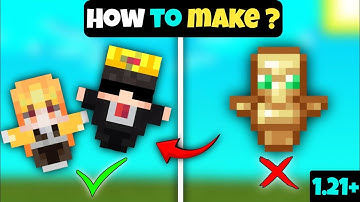 How To Make Custom Totem in Minecraft PE 1.21 | Make Your OWN Skin Totem