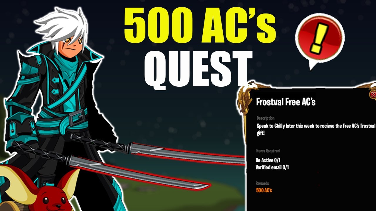 AQW Free 500 AC's Quest! | Updates to Wheel of Doom When Maxed Rewards (181/182)