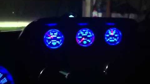 Mustang setup with Autometer gauges