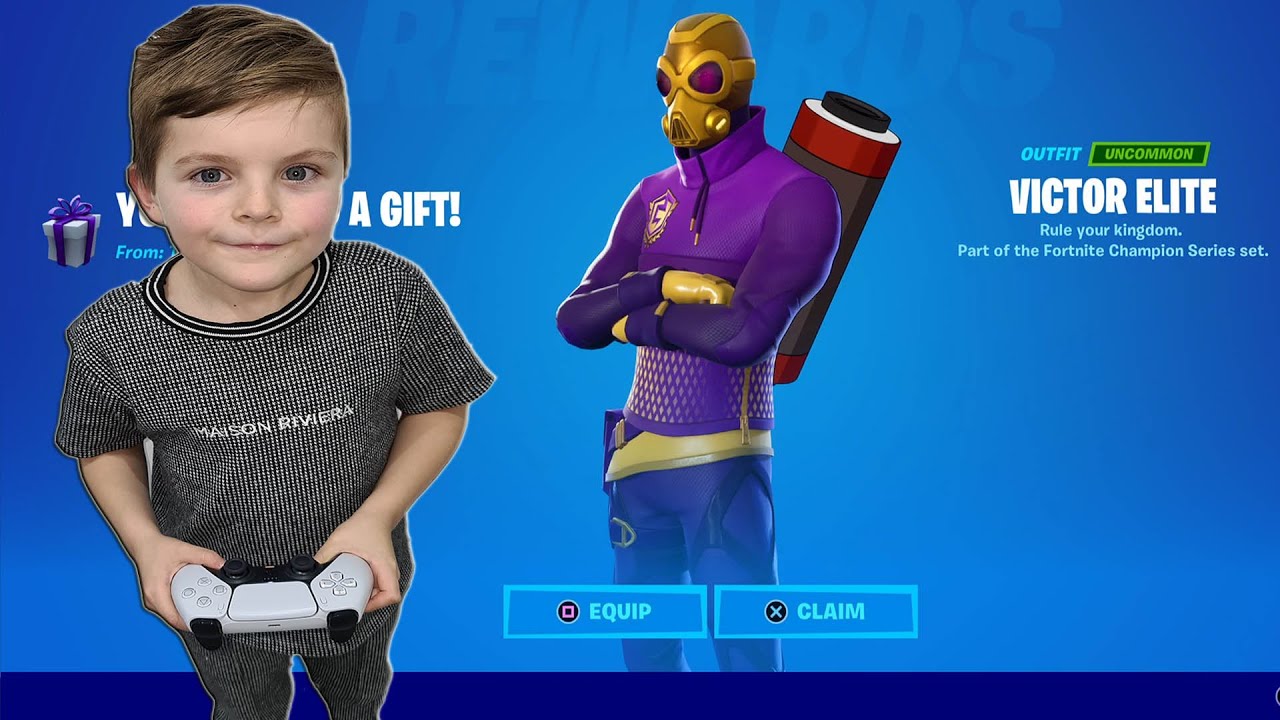 TRUMAnn Gifting My 8 Year Old Kid NEW Fortnite EXCLUSIVE Skin FNCS