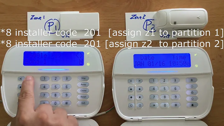 DSC NEO partitions programming