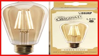 Great product -  Feit Electric Vintage Exposed Filament Amber Glass LED ST19 with a Medium E26 Base