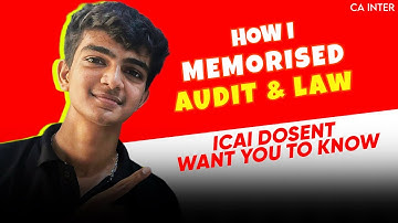 NEVER FAIL IN AUDIT & LAW 📈 CA INTER