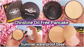 Christine Oil Free Pancake  || honest review || pancake use krny ka tarika || how to choose shade