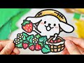 【ちぎり絵×切り絵】折紙ちぎってダス犬を描きました🐶🍓