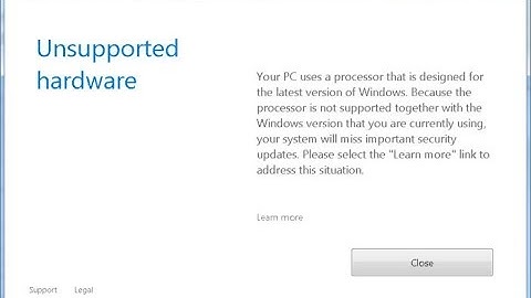 80240037 | Unsupported Hardware for windows 7