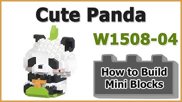 How to Build Mini Blocks Panda W1508-04 Review Instructions Specifications