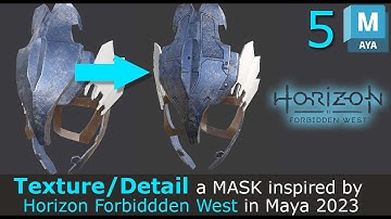 Detail a Mask Inspired by Horizon Forbidden West in Maya 2023 (5/6)