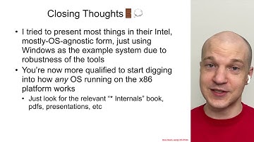 Conclusion - Architecture 2001: x86-64 OS Internals