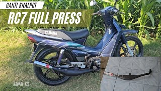 GANTI KNALPOT RACING RC7 YAMAHA FIZ || CEK SOUND @naufalalifyudhistira