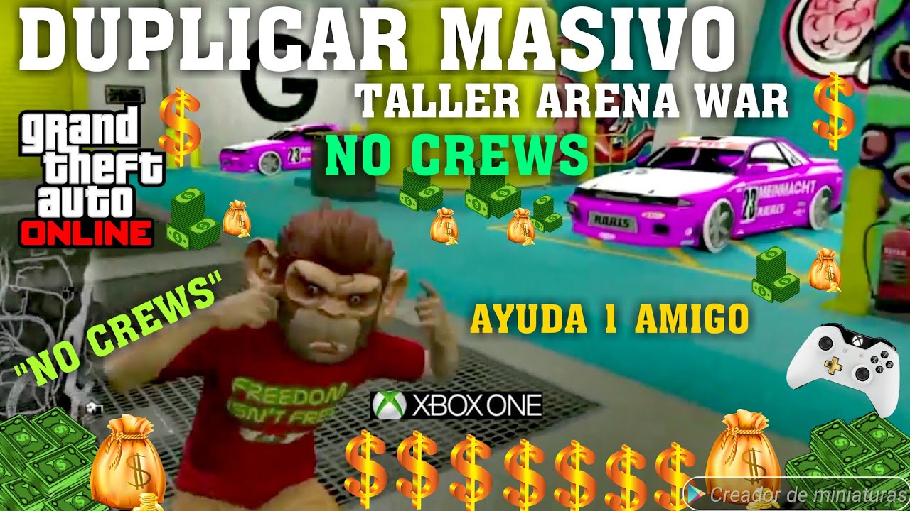 (PARCHADO)*DUPLICAR MASIVO* TALLER DE ARENA WAR (GTA V ONLINE) 