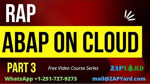 FREE Video Series Part 3 - ABAP RESTful Application Programming & ABAP on Cloud