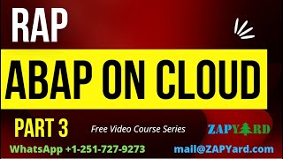 FREE Video Series Part 3 - ABAP RESTful Application Programming & ABAP on Cloud