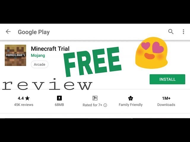 HINDI•] Minecraft Trial free on Google Play store 