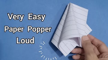How To Make an Easy Paper Popper - Origami Easy