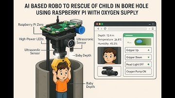 AI based Robo to rescue of child in Bore hole using raspberry pi with oxygen supply